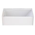 Aquatic Capistrano 60 in. Gelcoat Left Drain Rectangular Alcove Soaking ...