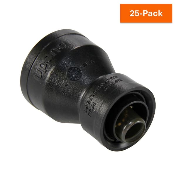 Uponor TotalFit 1/2 in. x 3/4 in. Push-to-Connect Engineered Polymer Reducing Coupling (25-Pack)