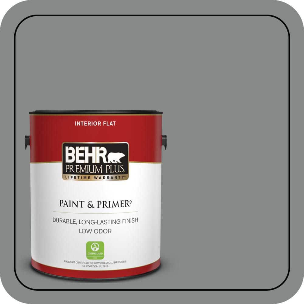 1 gal. #N460-5 Slate Rock Flat Low Odor Interior Paint & Primer price history on PriceWatchPro