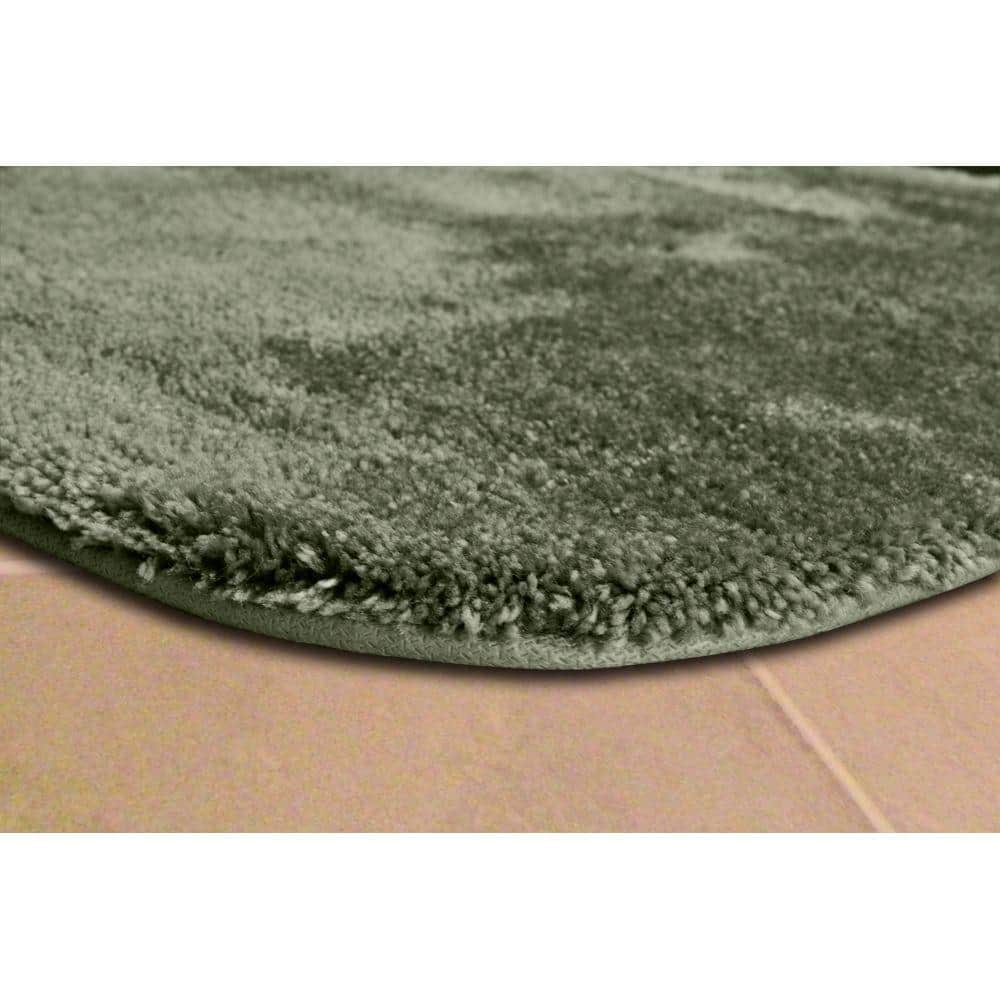 Deep Fern Ultra Plush Washable Nylon Bath Rug Set