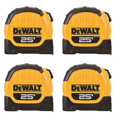 25 ft. x 1-1/8 in. Tape Measure (4-Pack)