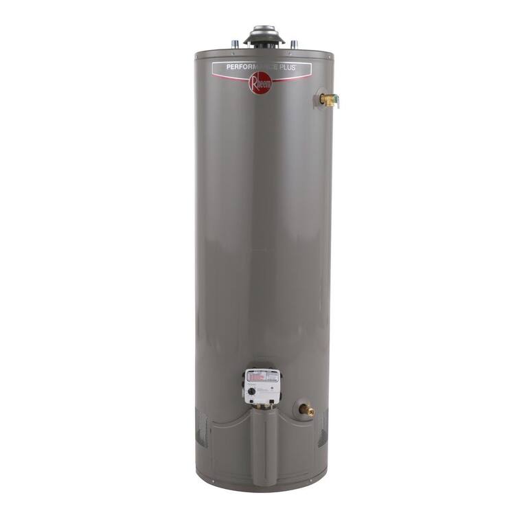 Rheem Performance Plus 40 Gal. Tall 38,000 Ultra Low NOx (ULN) Natural Gas Water Heater with 9-Year Warranty