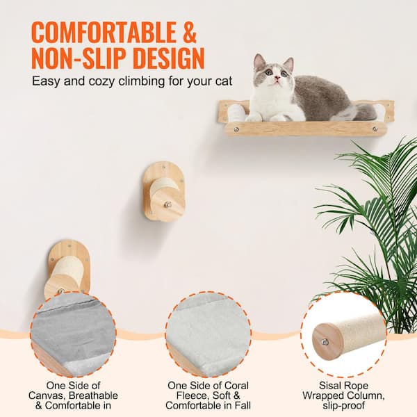 LIORCE Wall Mounted Corner Cat Bed - Comfortable Benin
