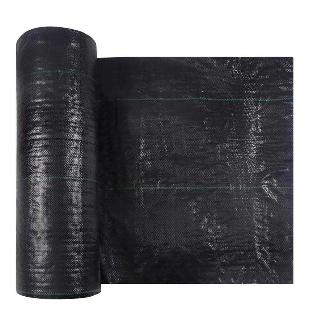 6 ft. x 100 ft. Landscape Ground Cover Heavy-Duty PP Woven Weed Barrier, So