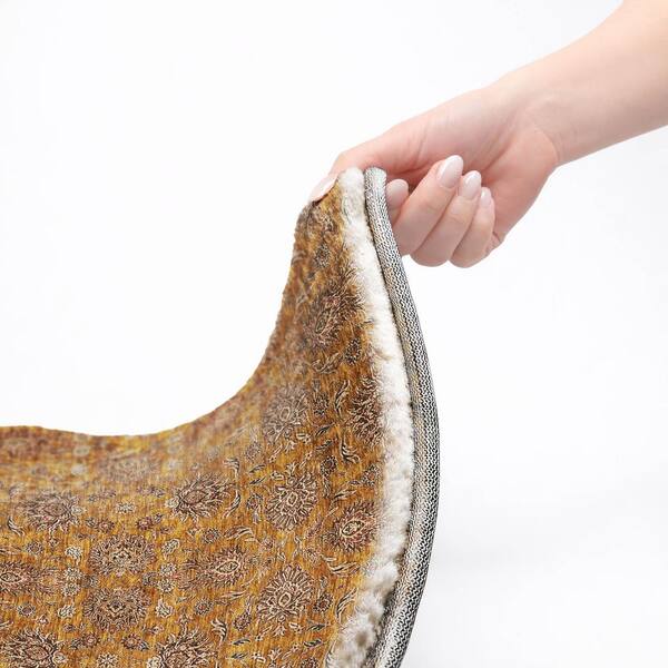 Dream Shag Premium Machine Washable Abstract ADS702 Copper 2 ft. x 3 ft. Accent Rug