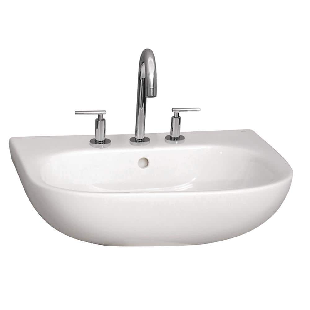 Barclay Products Caroline 550 213/4 in. Wall Hung Sink in White 4