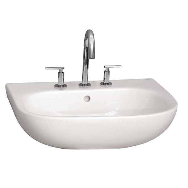 Barclay Products Caroline 550 21-3/4 in. Wall Hung Sink in White