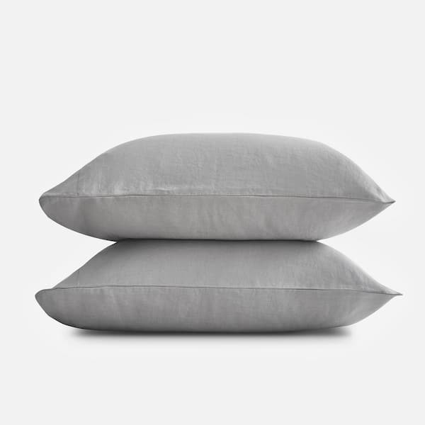 SIJO Dove French Linen King Pillowcase (Set of 2)