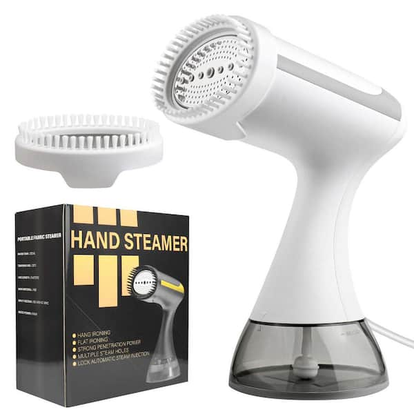 Steamer for Clothes Portable Handheld Garment Travel Steamer for Clothing, 1500W Powerful Fabric Wrinkle Remover, White