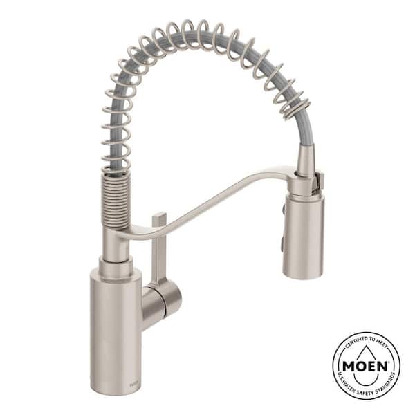Genta LX Single Handle Pull Down Sprayer Kitchen Faucet with Pre-Rinse Spring and Power Boost in Spot Resist Stainless