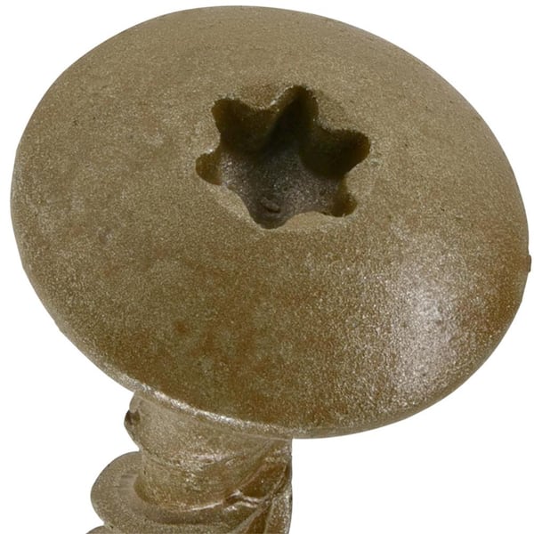 Hillman 1/4-in x 1-1/2-in Bronze Ceramic Round-Head Exterior Lag Screws 47866