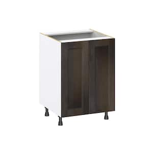 Lincoln Chestnut Solid Wood  Assembled Full Height Doors Base Kitchen Cabinet (24 in. W x 34.5 in. H x 24 in. D)