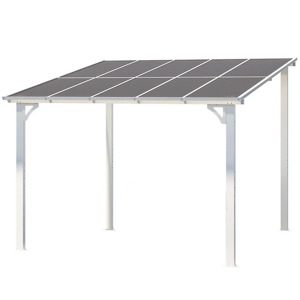 10 ft. x 10 ft. White Square Gazebo with Hardtop Aluminum Roof price history on PriceWatchPro