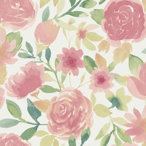 Magnolia Home Renewed Floral Peel & Stick Wallpaper - Pink – Relish Decor