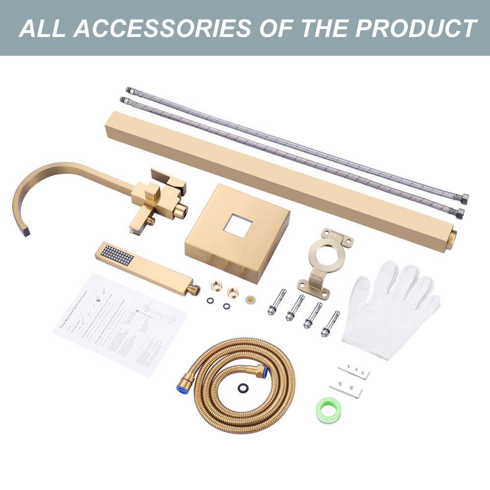 1 Handle Bathroom Freestanding Tub Filler with Diverter