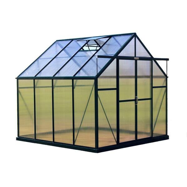 Grandio Greenhouses Ascent 8 ft. W x 8 ft. D x 8 ft. H Heavy-Duty Aluminum Greenhouse Kit