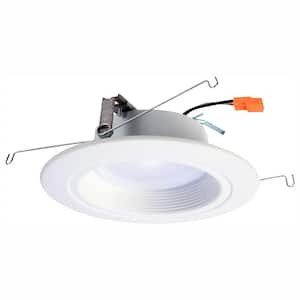 RL 5 in. and 6 in. 3500K White Integrated LED Recessed Ceiling Light Trim at 90 CRI, Bright White