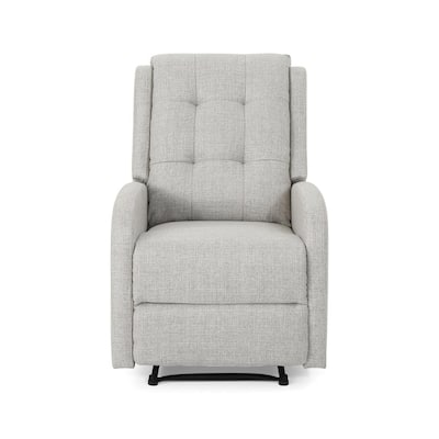 O'Leary Modern Tufted Back Beige Fabric Recliner
