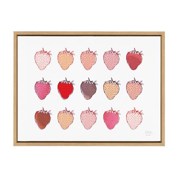 Kate and Laurel Sylvie Farmhouse Framed Canvas Wall Art 24 in. x 18 in.