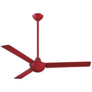 Kewl 52 in. Indoor Red Ceiling Fan with Wall Control