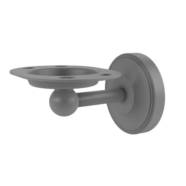 Allied Brass Regal Collection Tumbler and Toothbrush Holder in Matte Gray