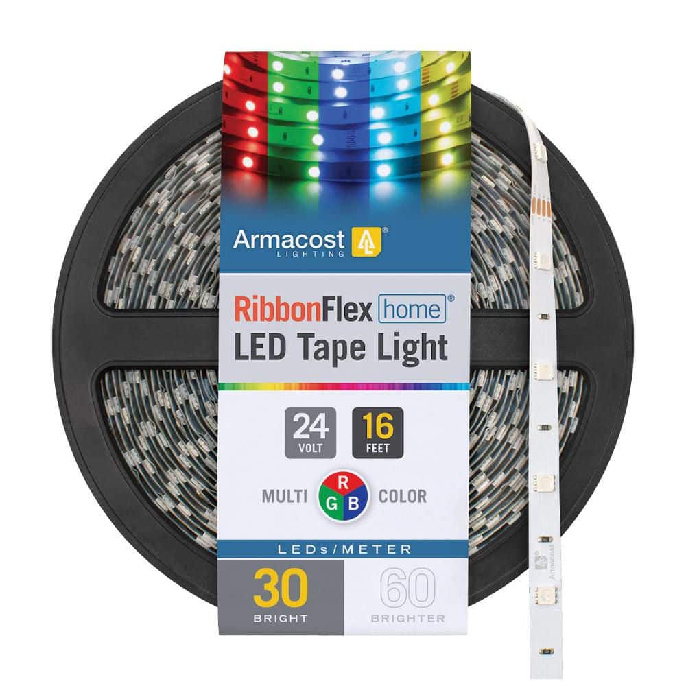 RibbonFlex Home 24V RGB LED Tape Light 16 Feet