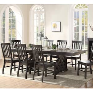 Danielle Natural Brown Wood 45 in Trestle Dining Table (Seats 6)
