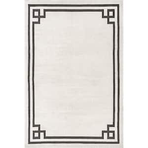 Imani Classic Border Beige 5 ft. x 7 ft. 5 in. Area Rug