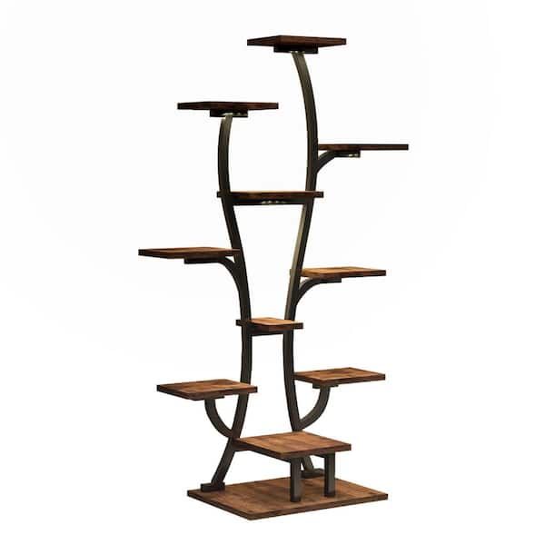 Grow Light, Full Spectrum, 64in. H Plant Stand with Grow Light, Flower Stand Display Rack for Living Room