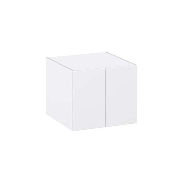 J COLLECTION Timberline 24 in. W x 24 in. D x 20 in. H Assembled Slab Wall Bridge Kitchen Cabinet in Bright White