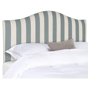 Connie Gray/White Queen Upholstered Headboard