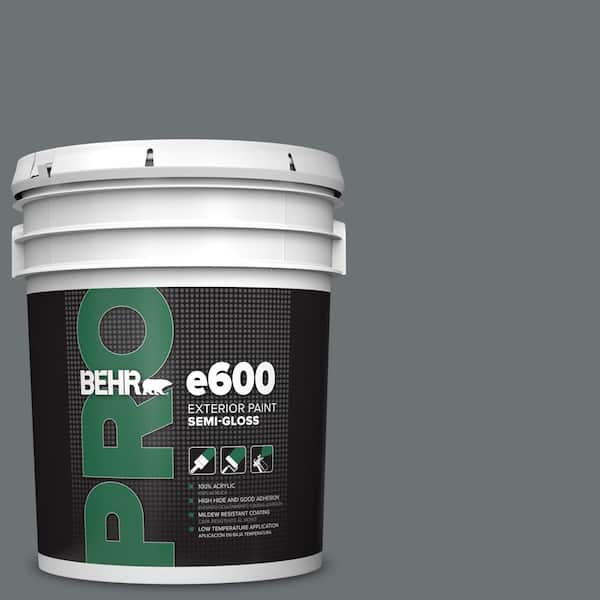 5 gal. #MQ5-28 Dawn Gray Semi-Gloss Exterior Paint
