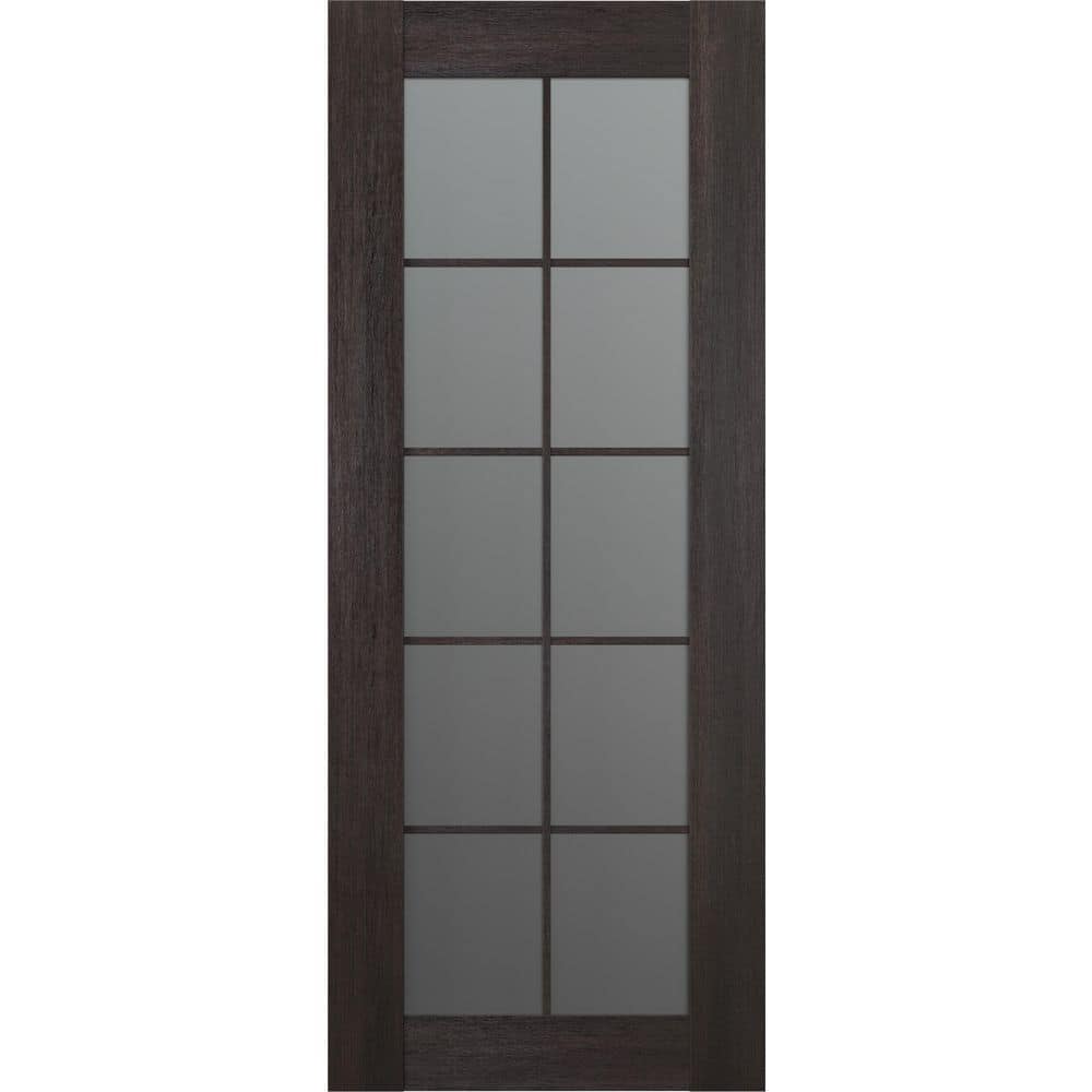 Avon 10 Lite N 28 in. х 80 in. No Bore 10-Lite Frosted Glass Veralinga Oak Solid Composite Core Wood Interior Door Slab price history on PriceWatchPro