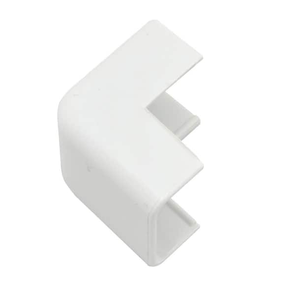 Wiremold Cordmate II Cord Cover Outside Elbow, Cord Hider for Home or Office, Holds 3 Cables, White