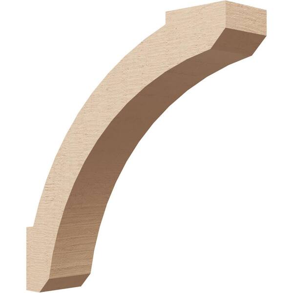 Ekena Millwork 3 in. x 14 in. x 14 in. Lafayette Rough Cedar Woodgrain Timberthane Polyurethane Knee Brace, Primed