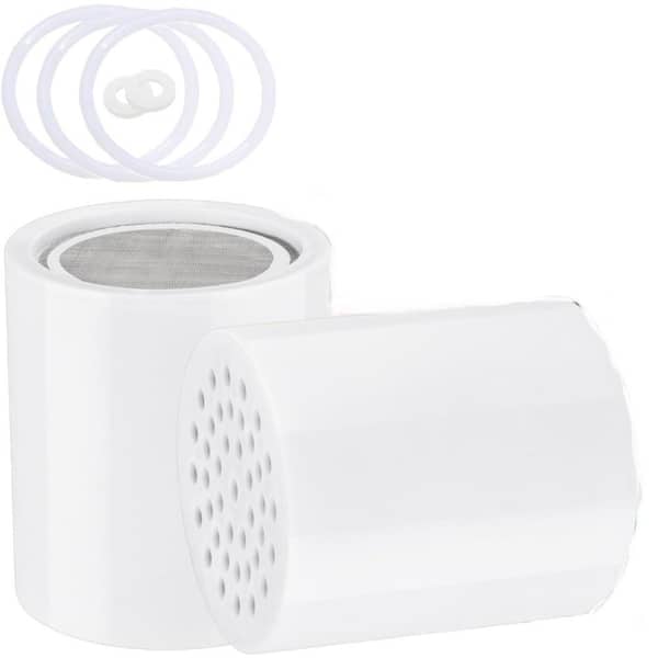 Lukvuzo 15-Stage Shower Filter Replacement Cartridge Water Filter (2-Pieces)