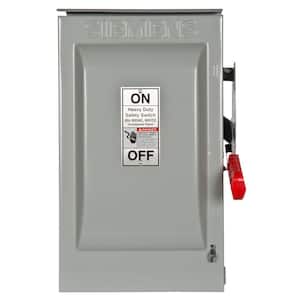 Heavy Duty 60 Amp 600-Volt 2-Pole Outdoor Non-Fusible Safety Switch