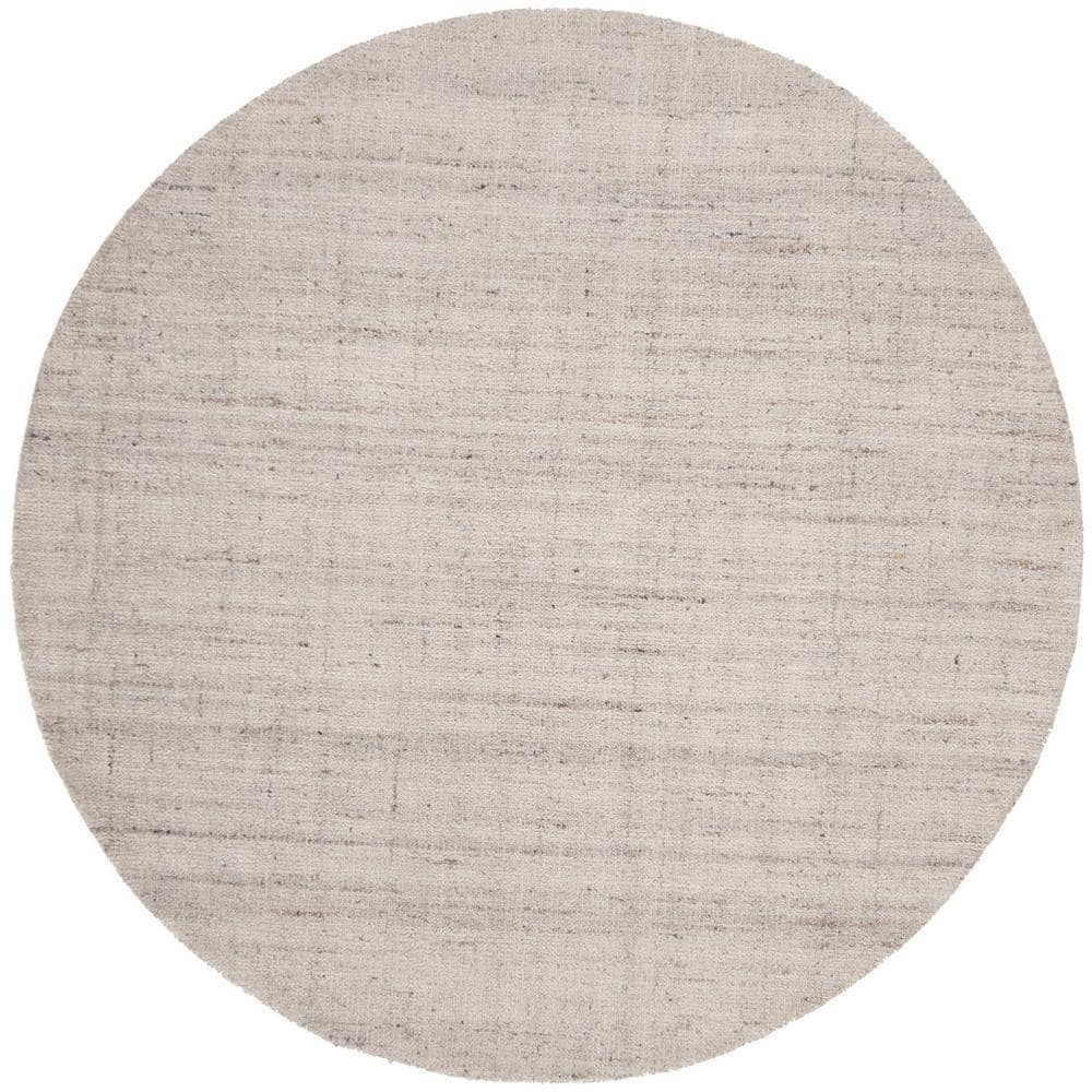 Abstract Light Gray 6 ft. x 6 ft. Striped Round Area Rug price history on PriceWatchPro