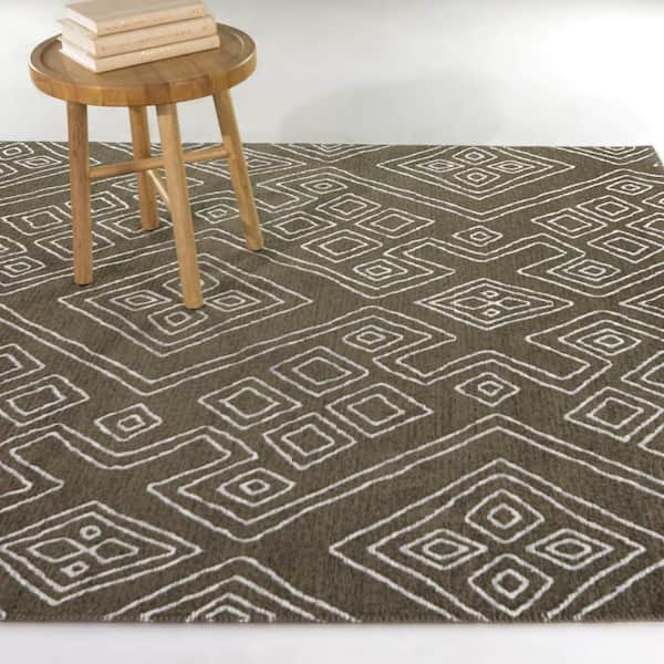 Fourie Brown 8 ft. x 10 ft. Moroccan Area Rug