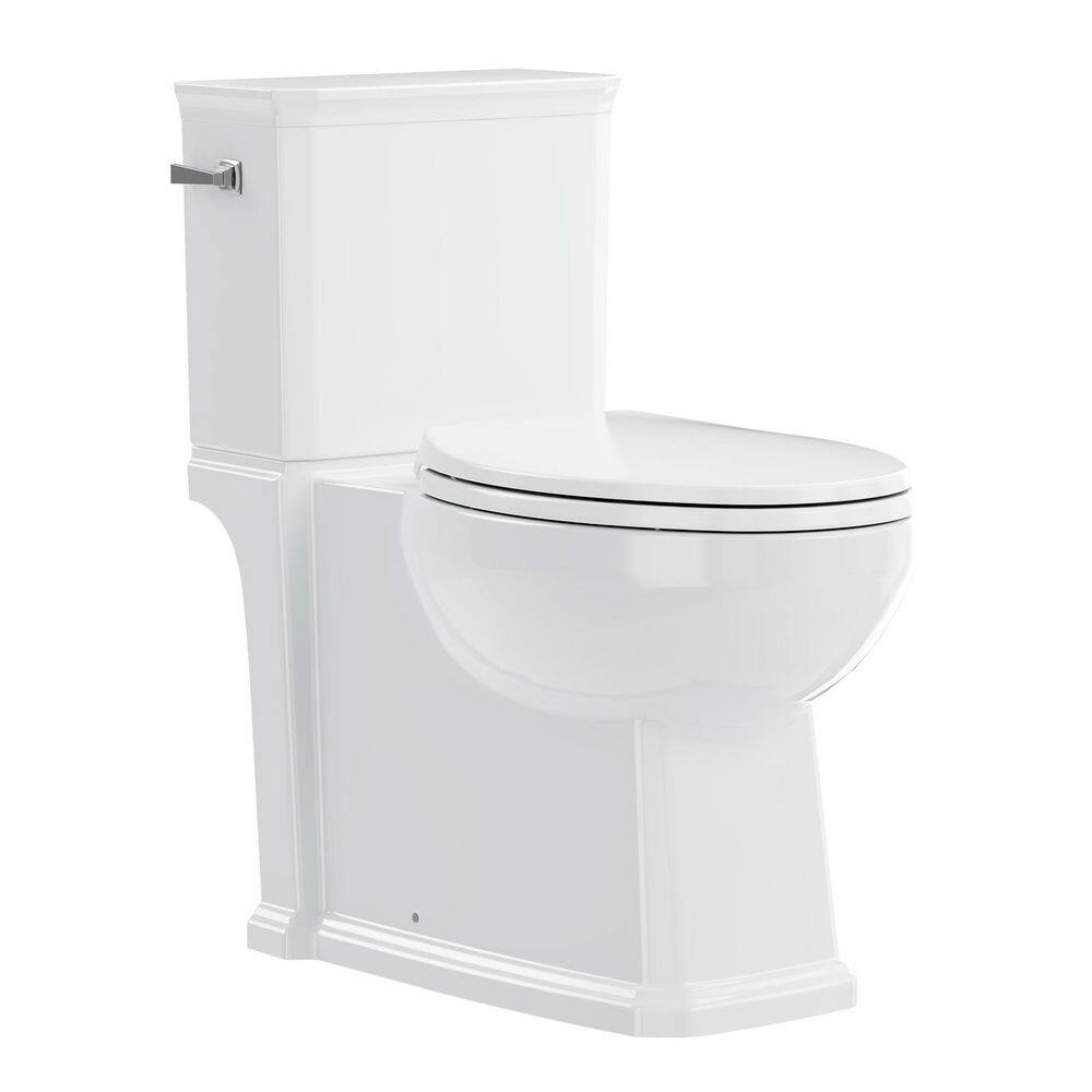 Modern 12 inch Rough In Two-Piece 1.27 GPF Single Flush Elongated White Toilet with Slow Close Seat price history on PriceWatchPro