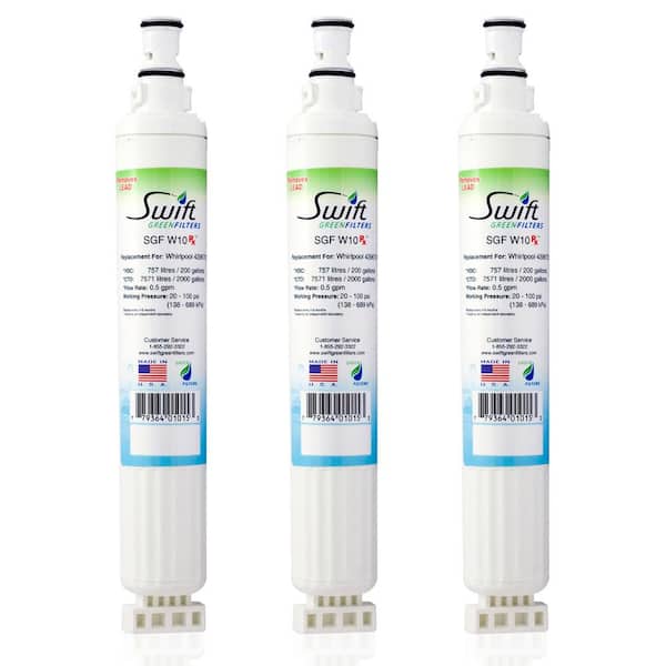 Swift Green Filters Compatible Pharmaceuticals Refrigerator Water Filter for 4396701, EDR6D1 (3-Pack)