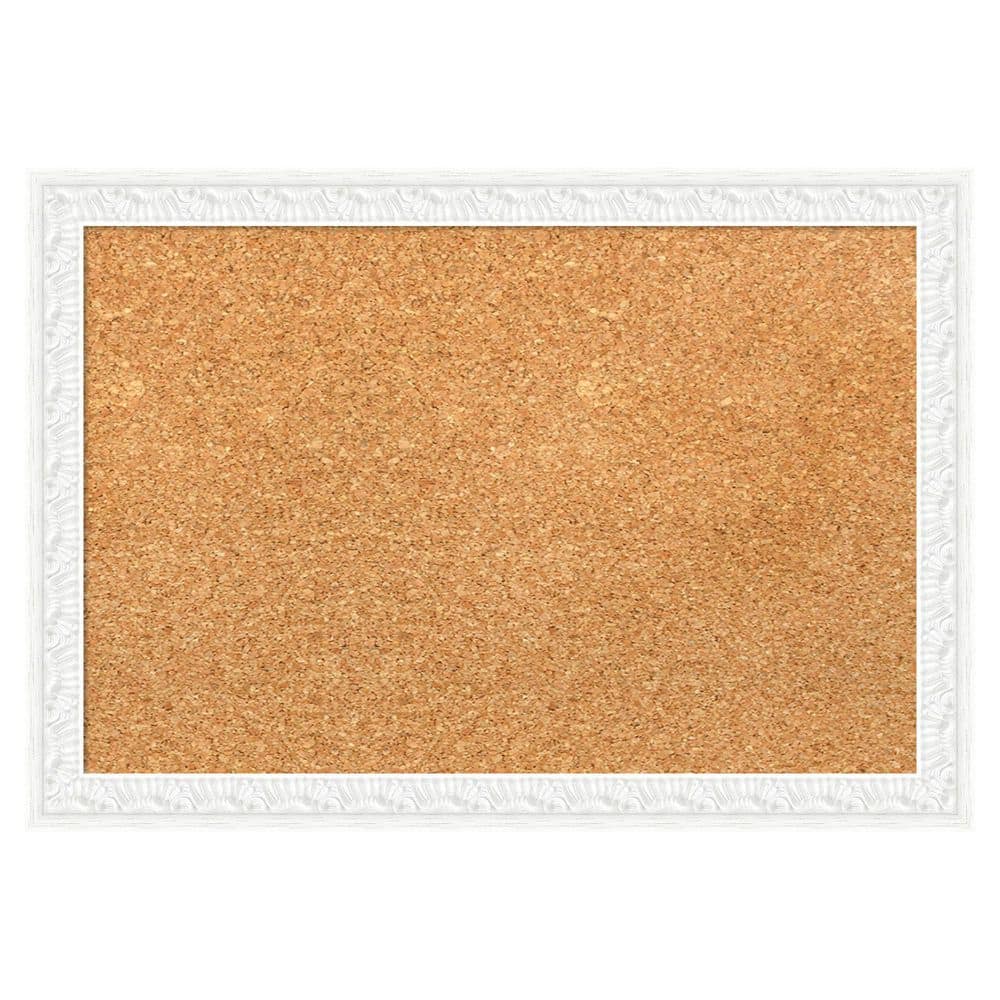 Bethany White 20 in. x 14 in., Wood Framed Natural Cork Memo Board price history on PriceWatchPro