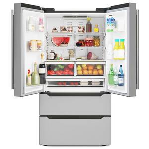 22.5 cu. ft. Four Door French Refrigerator in Stainless Steel