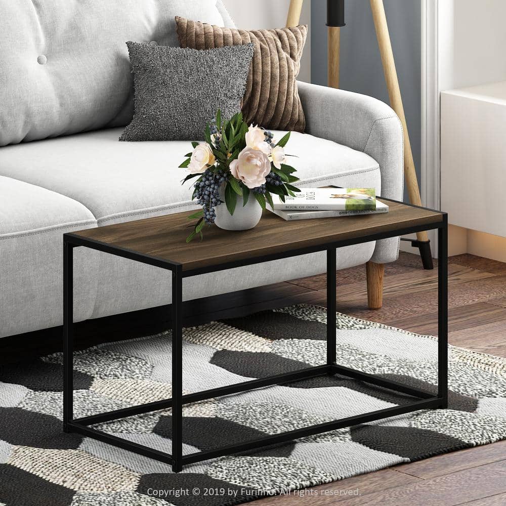 Sleek Walnut & Metal Multifunction Coffee Table for Modern Living