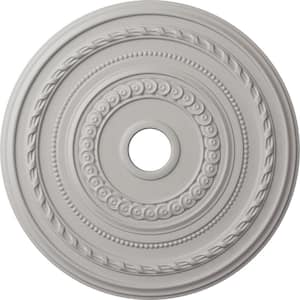 1-3/8 in. x 25-3/8 in. x 25-3/8 in. Polyurethane Cole Ceiling Medallion, Ultra Pure White