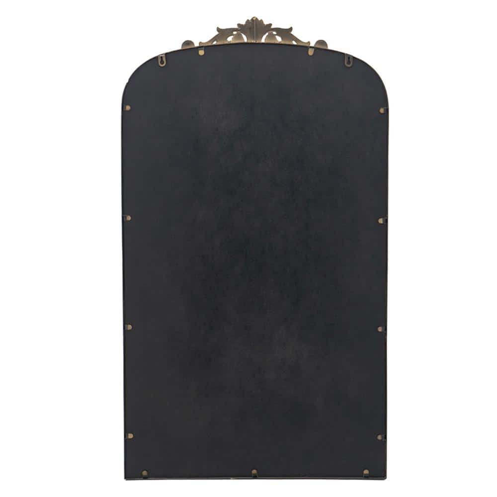 Gold Rectangular Wood Framed Wall Mirror 24" x 42"