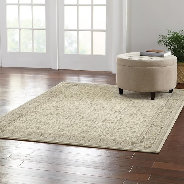 Gianna Beige 1 ft Doormat 2 ft. x 3 ft. Area Rug