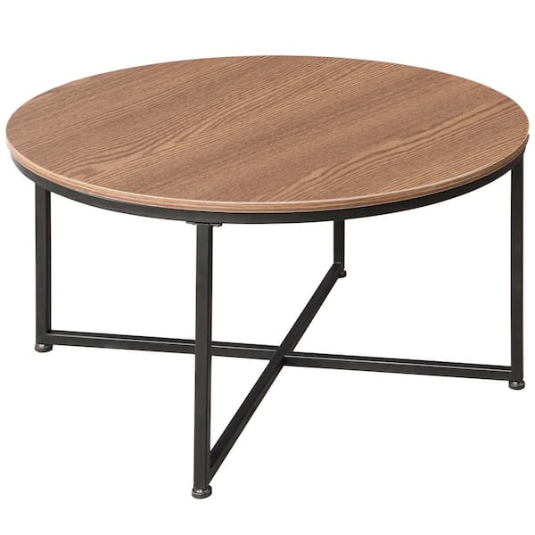 Brown Small Round Wood Coffee Table, Small Round Wood Tables