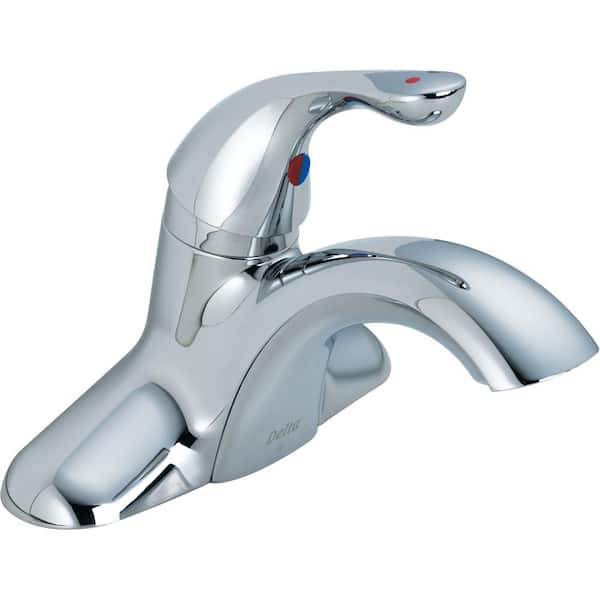 Delta Commercial 4 in. Centerset Single-Handle Bathroom Faucet in Chrome