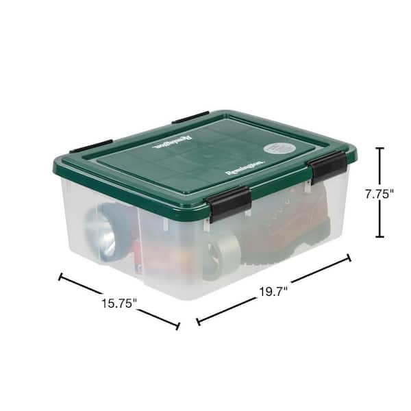 IRIS 30 qt. Weathertight Plastic Storage Bin (Pack of 6) - 30 qt